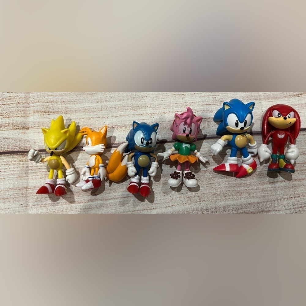 Sonic The Hedgehog 2.25" 6 Figure Figurines Sega PVC Toys Video Game